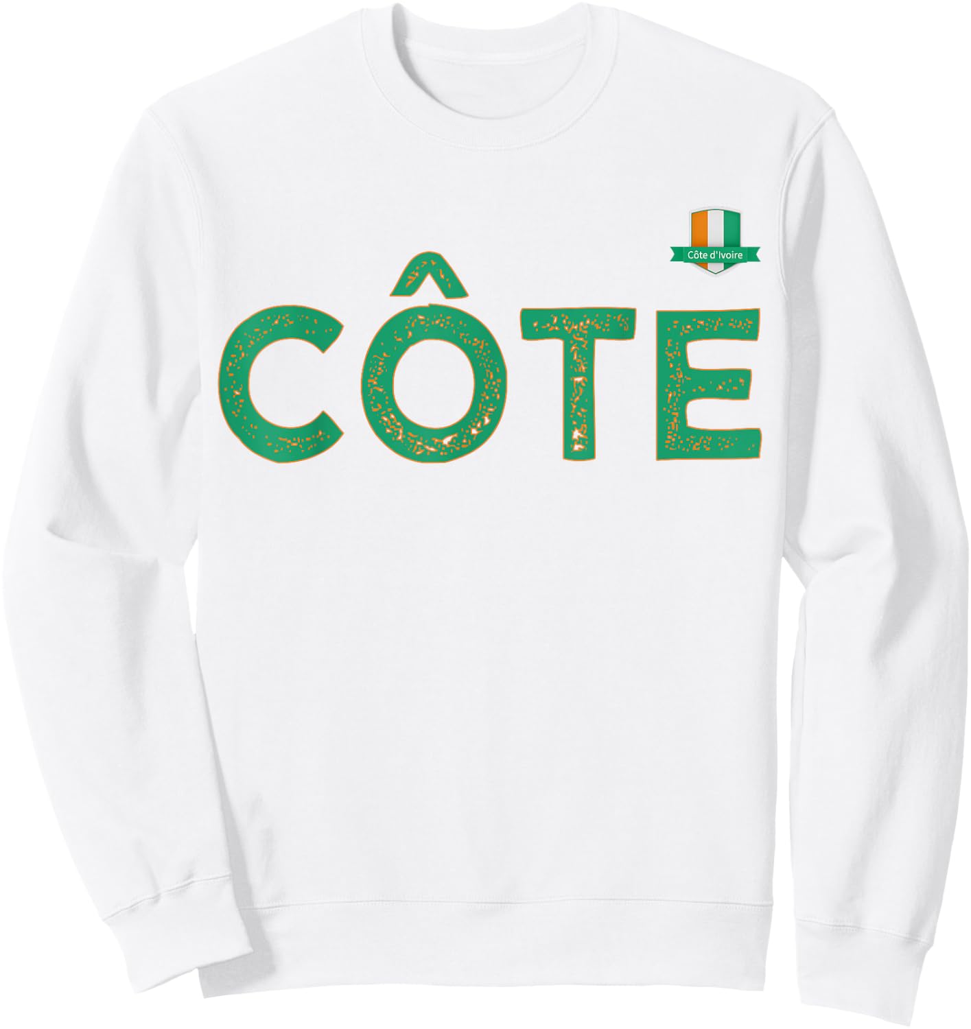 Team Flag Group apparel - Côte - Côte d'Ivoire Ivory Coast Sweatshirt - Sweatshirt | White