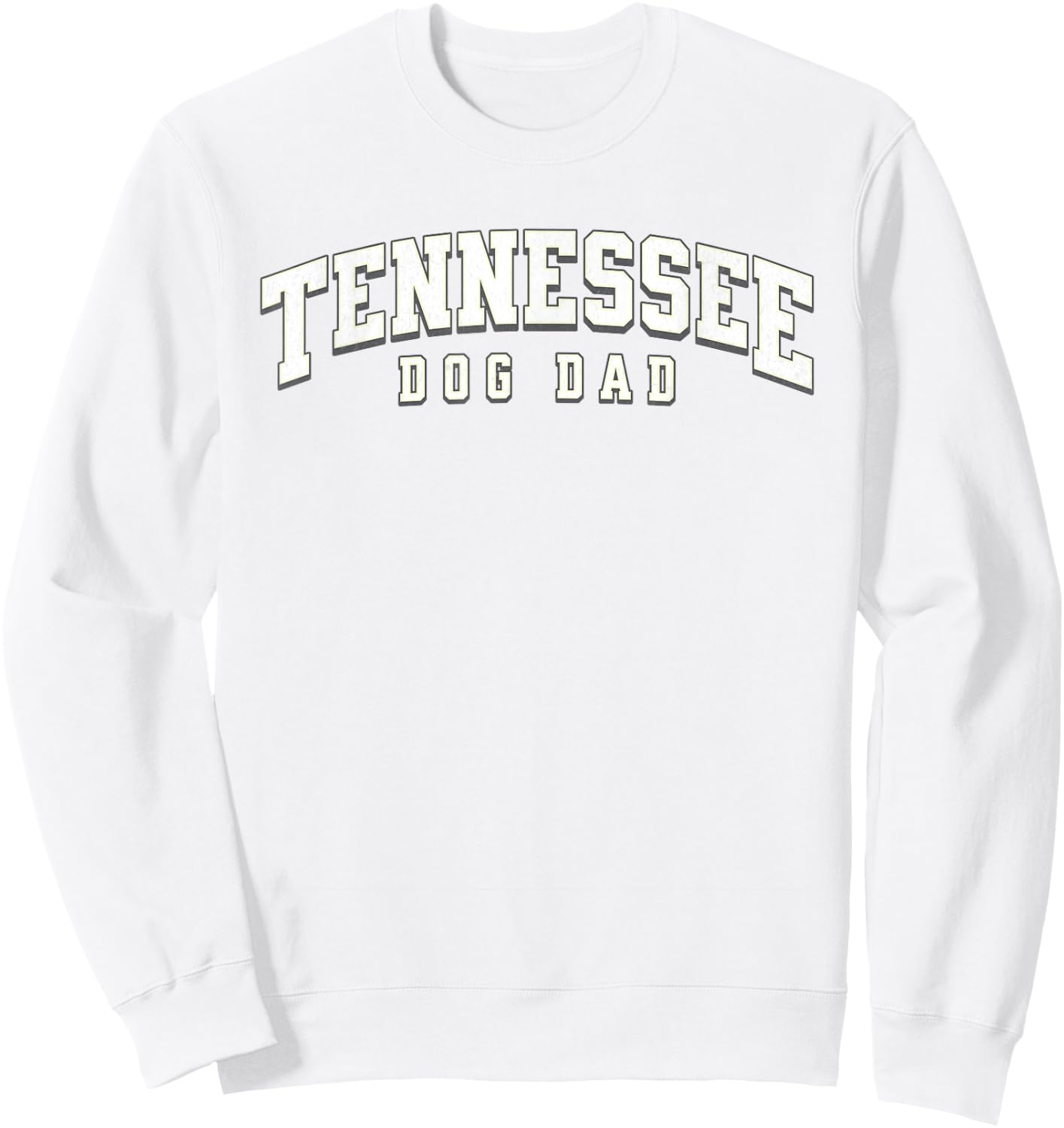 Tennessee TN Orange Dog Dad Father's Day Classic Tennessee Sweatshirt - Sweatshirt | White