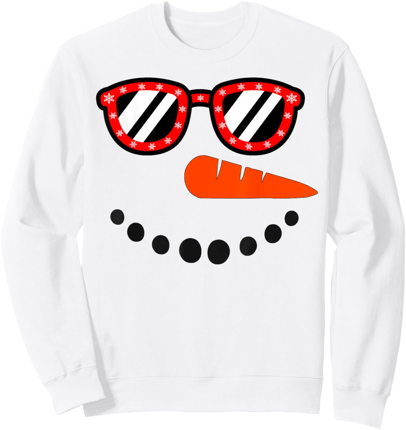 Snowman Christmas Shirts Women Snowman Girls Boys Sweatshirt - Sweatshirt | White