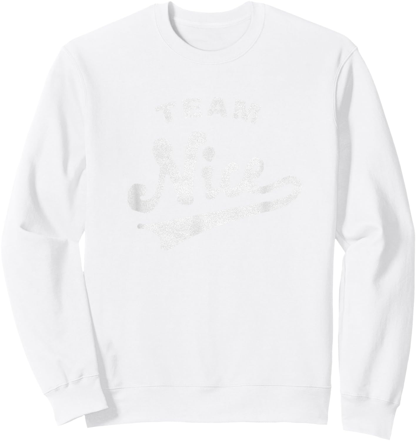 Funny Christmas Naughty or Nice, Team Nice Sweatshirt - Sweatshirt | White