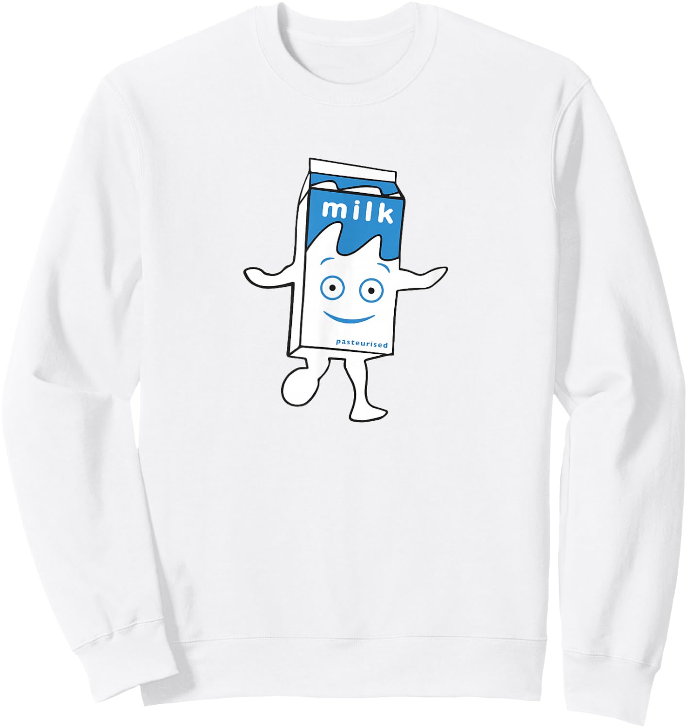 Blur Milk Carton Sweatshirt - Sweatshirt | White
