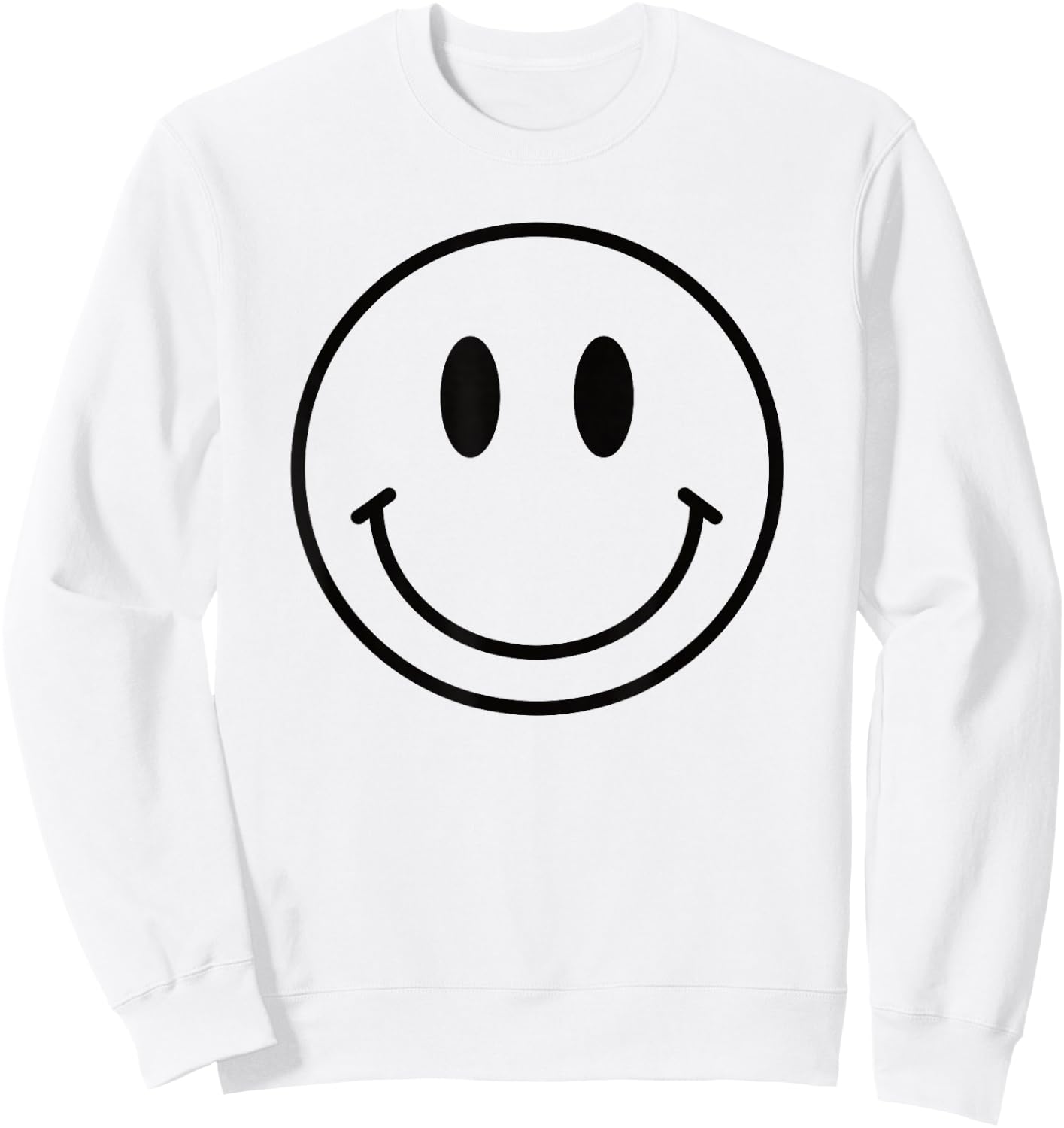 Smile Face Shirt Cute Happy Peace Smiling Face Kids Youth Sweatshirt - Sweatshirt | White