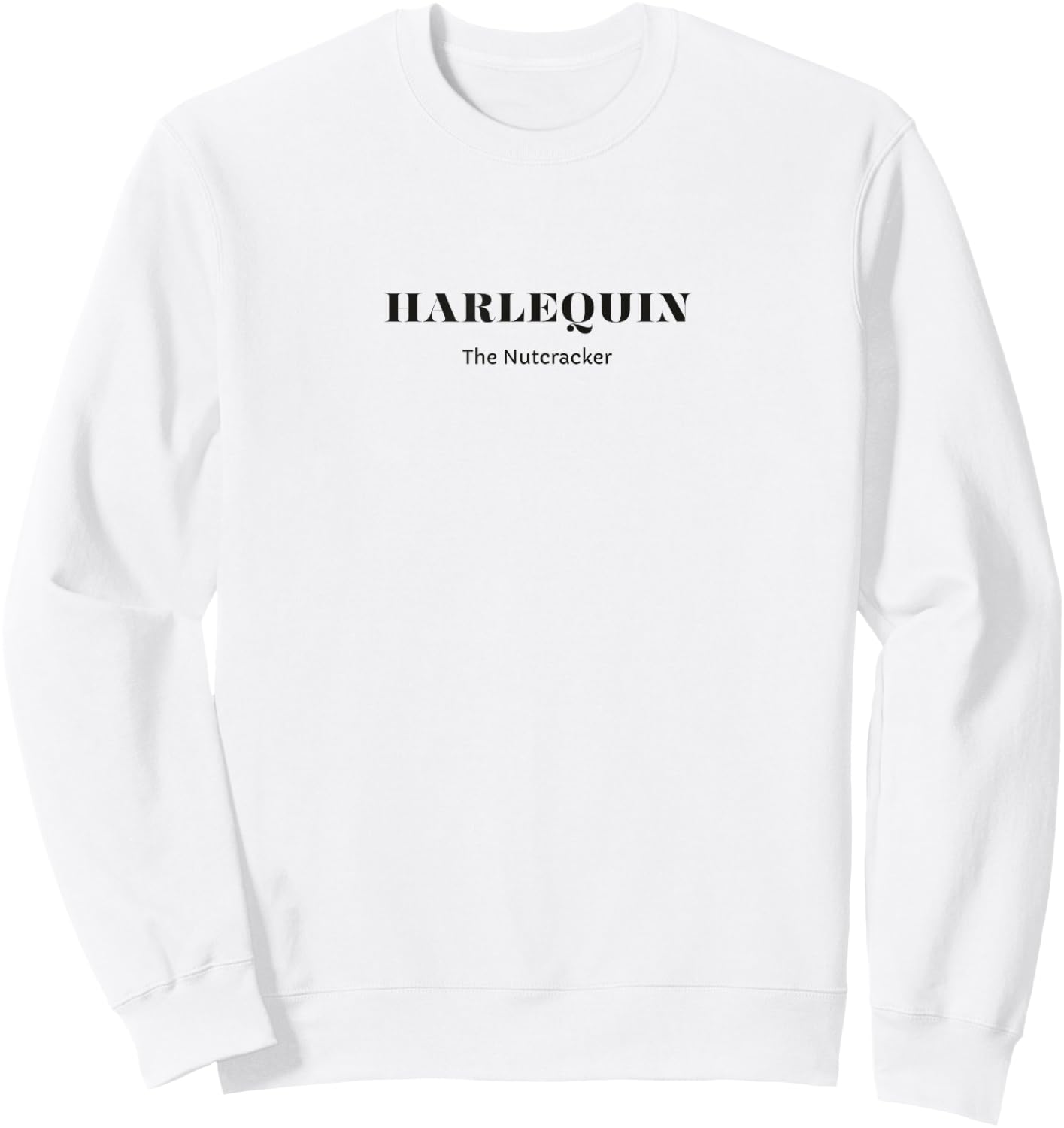 HARLEQUIN THE NUTCRACKER Christmas Ballet Dancer Graphic Sweatshirt - Sweatshirt | White