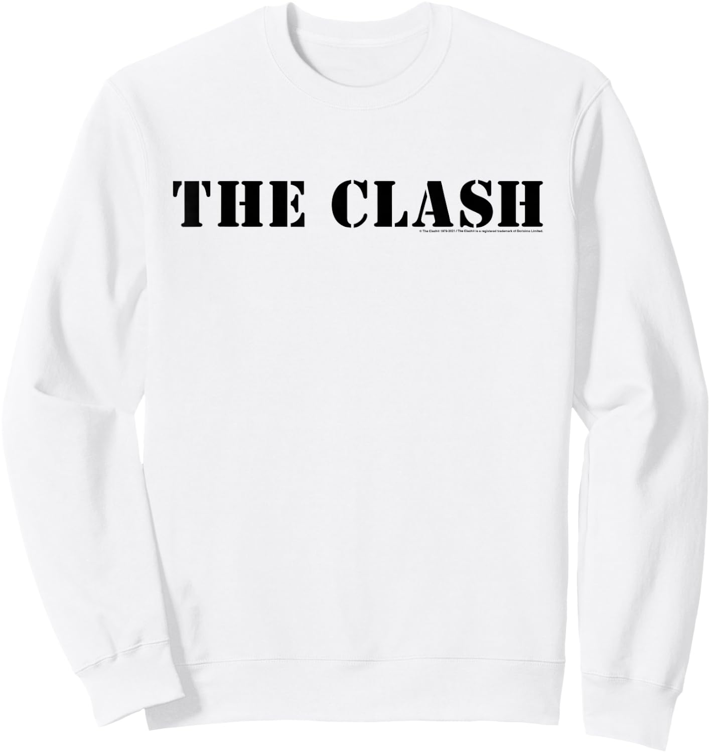 The Clash - Ember Logo Sweatshirt - Sweatshirt | White