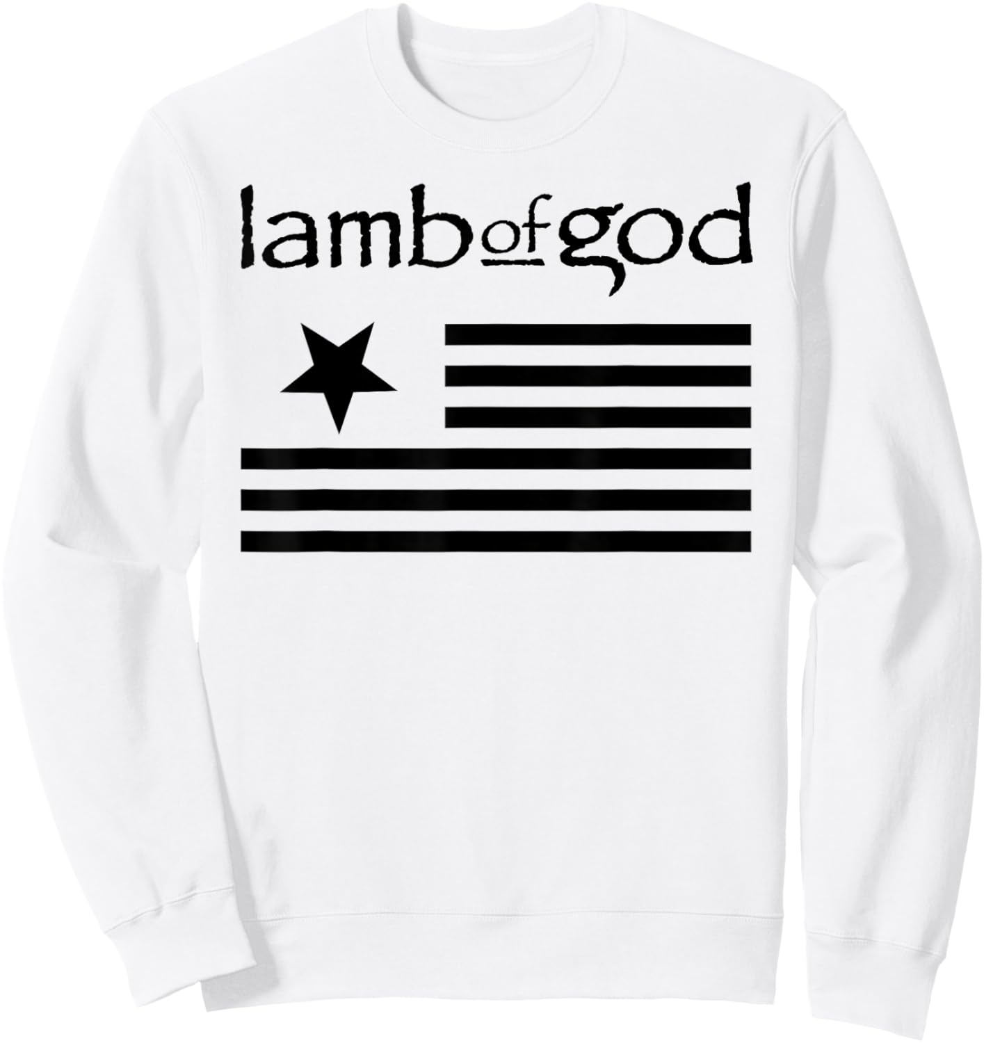 Lamb of God – Flag On White Sweatshirt - Sweatshirt | White