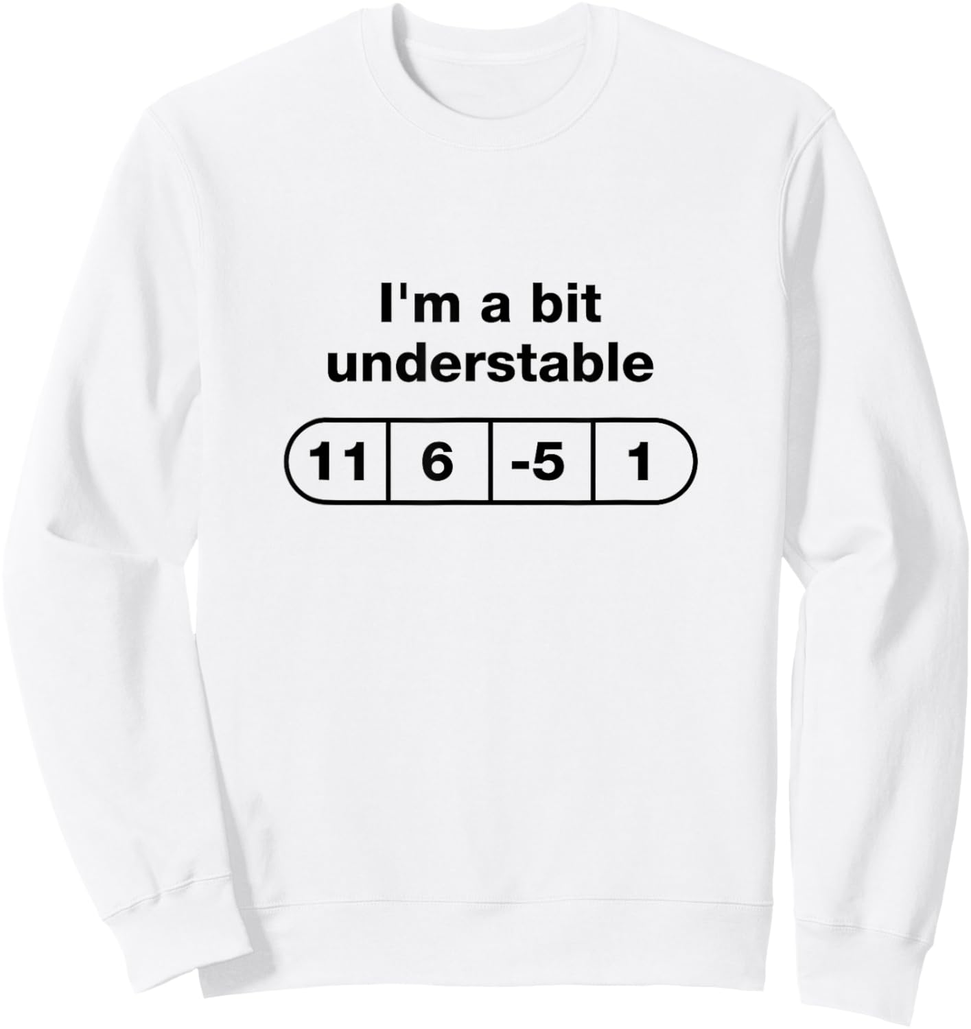 Funny Disc Golf Dad Quote Disc Golf Understable Numbers Sweatshirt - Sweatshirt | White