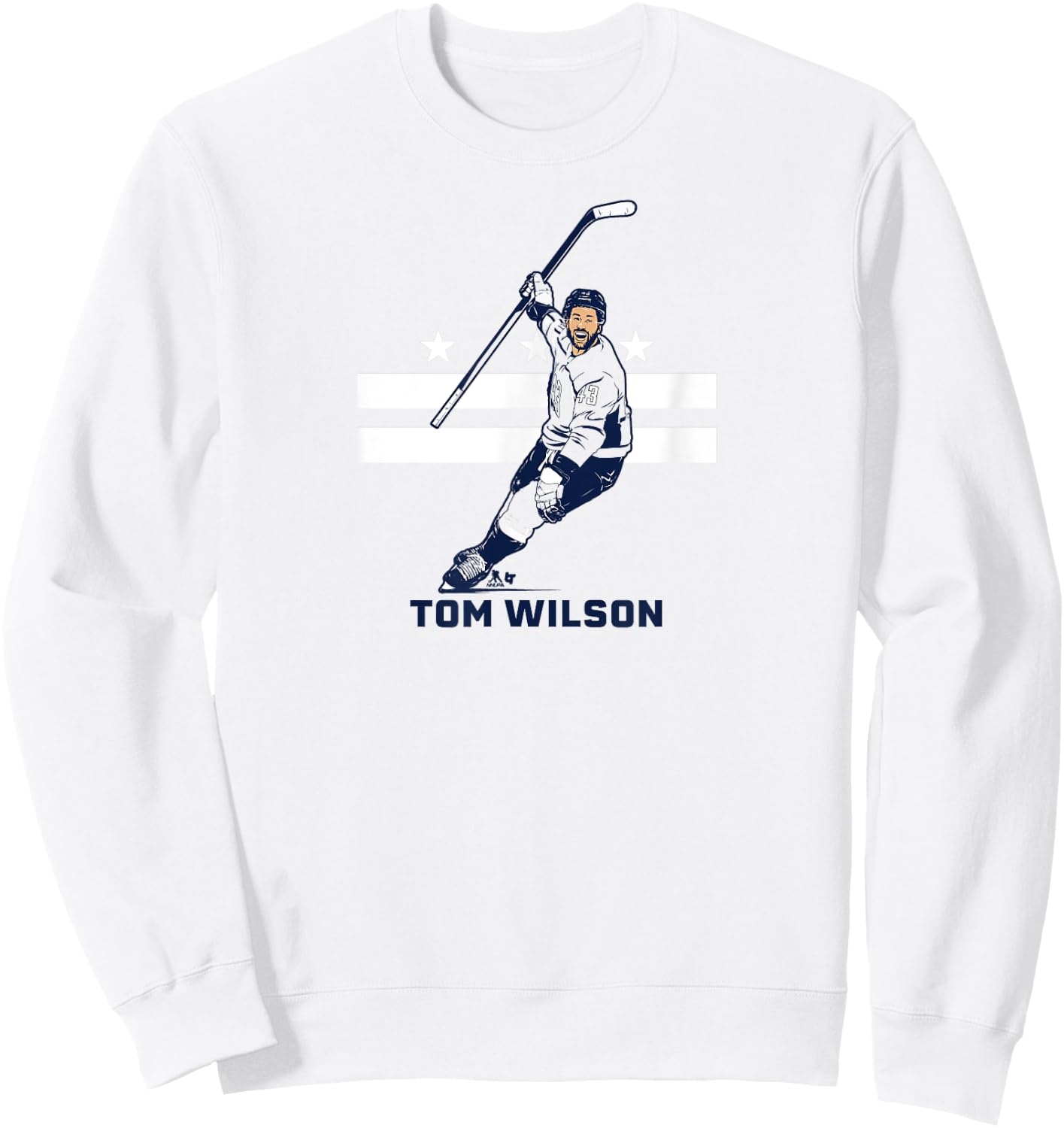 Tom Wilson: City Star - Washington D.C. Hockey Sweatshirt - Sweatshirt | White