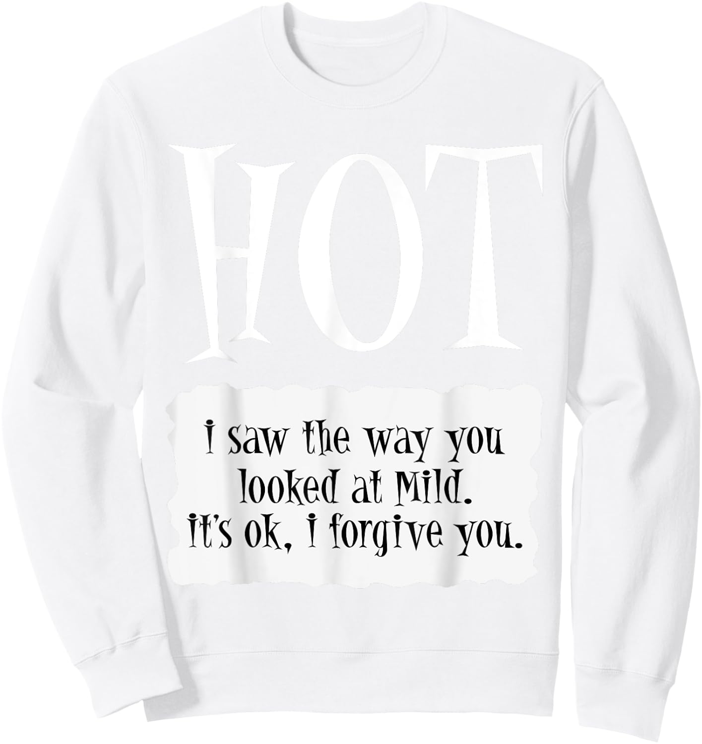HOT - Hot Packet Halloween Taco Costume Uniform Easy DIY Sweatshirt - Sweatshirt | White