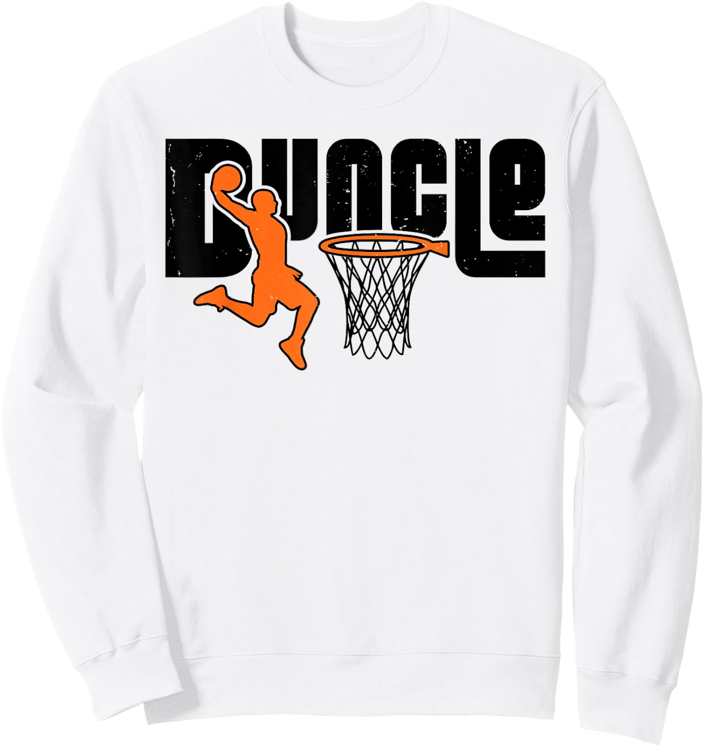 Duncle Basketball Uncle Player Sport Basketballer Funny Sweatshirt - Sweatshirt | White