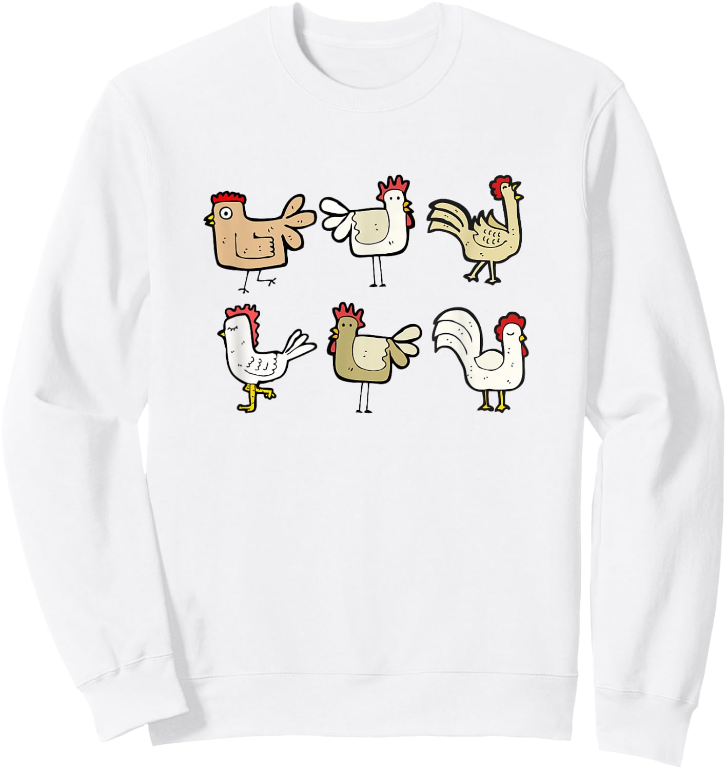 Chicken Shirt Sweatshirt - Sweatshirt | White