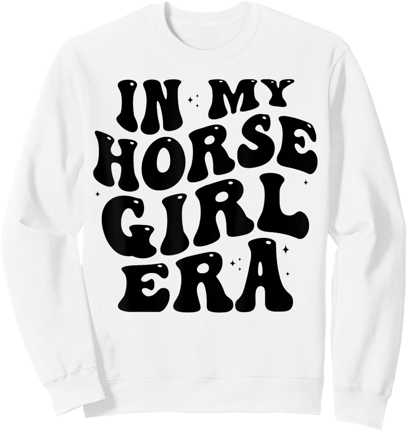 In my horse girl era Equestrian Horseback Riding girls Sweatshirt - Sweatshirt | White