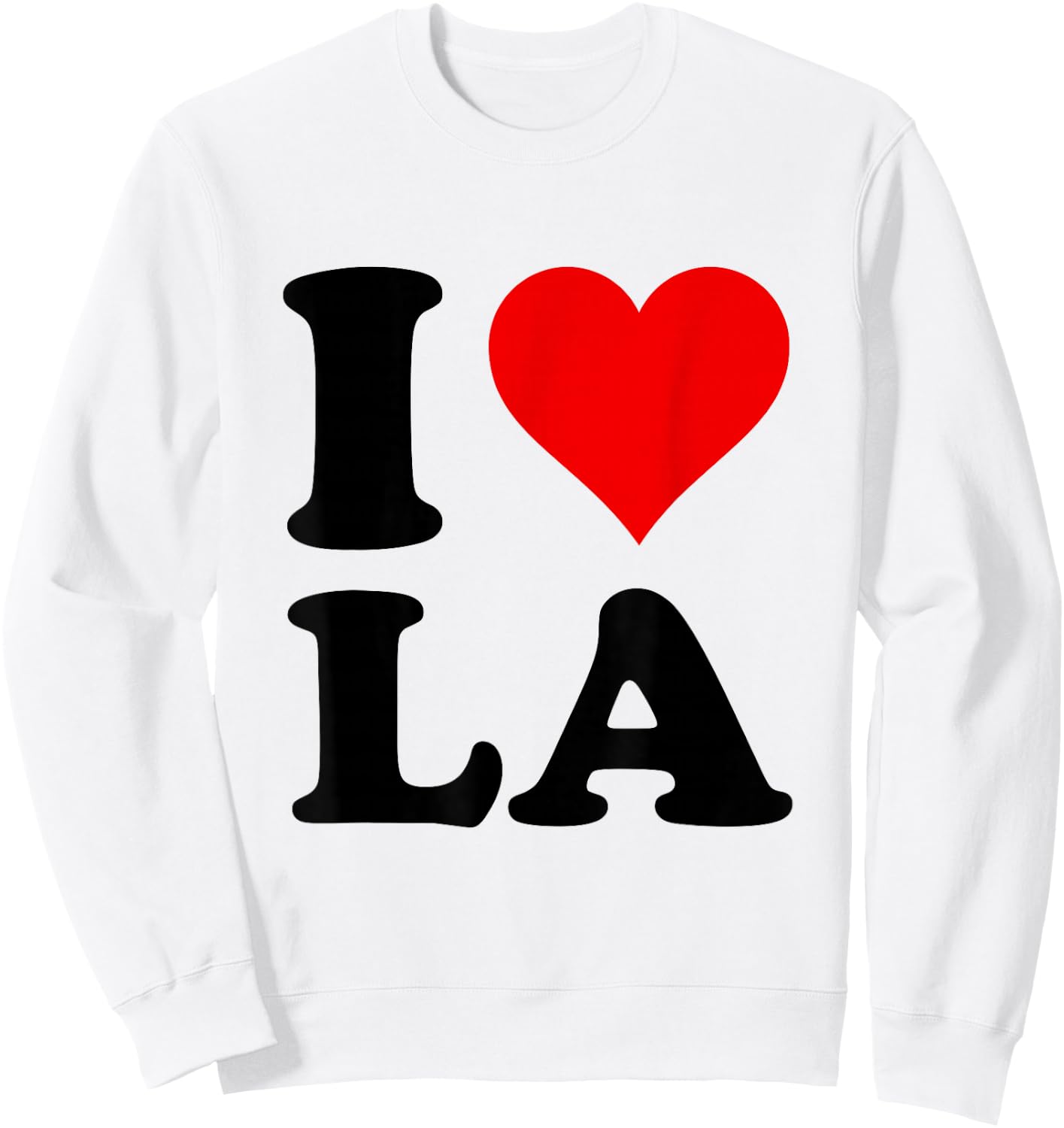 Red Heart I Love LA Sweatshirt - Sweatshirt | White
