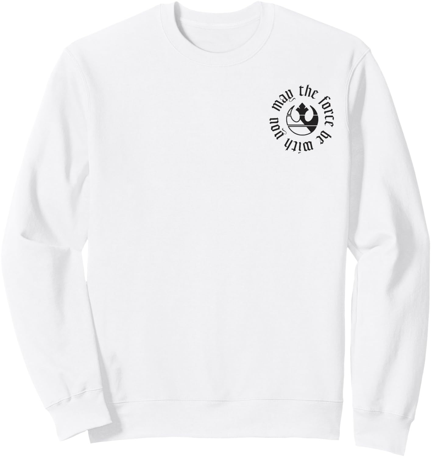 Star Wars Classic May The Force Be With You Rebel Pocket Sweatshirt - Sweatshirt | White