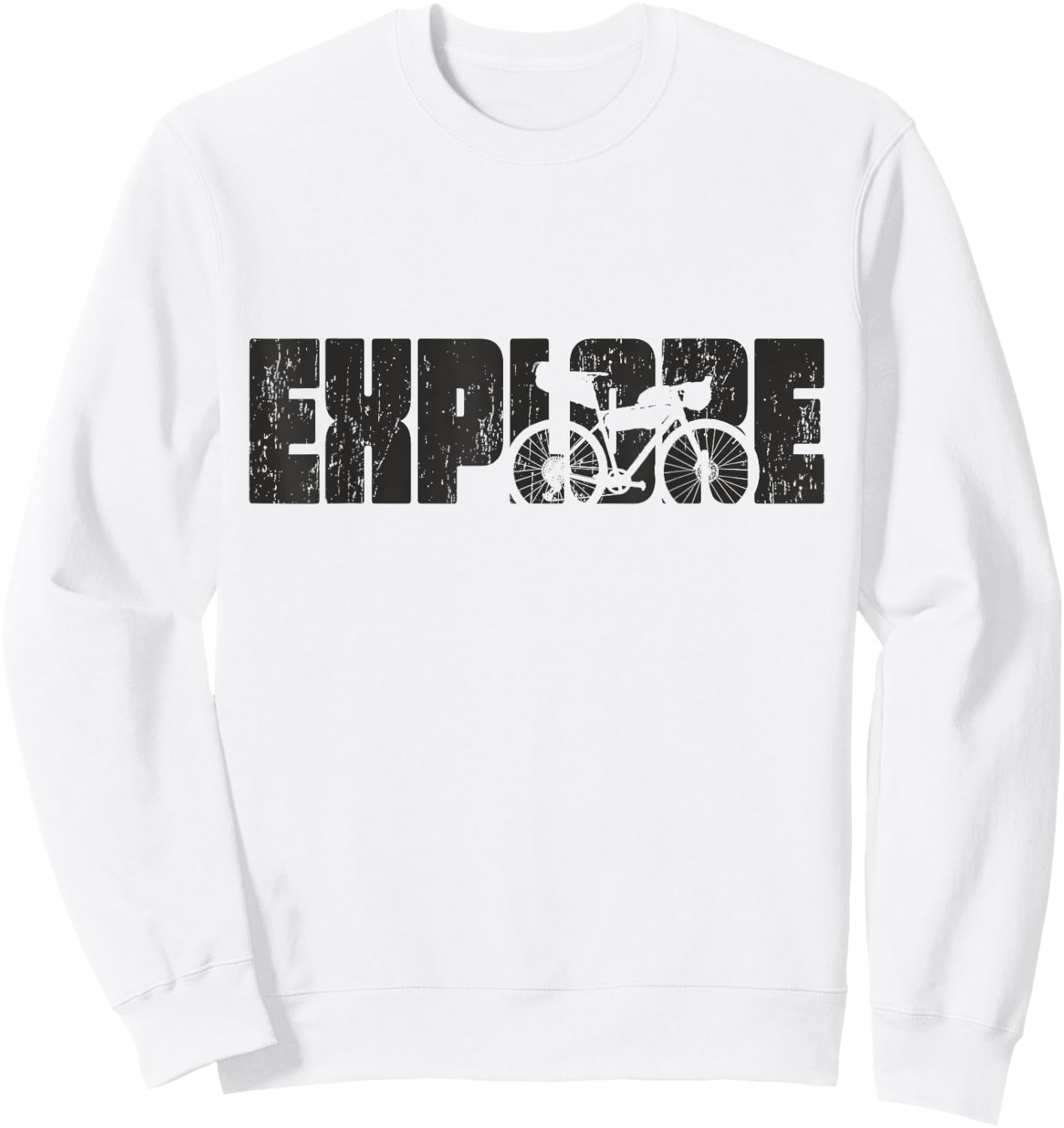 Explore - Gravel Bike Sweatshirt - Sweatshirt | White
