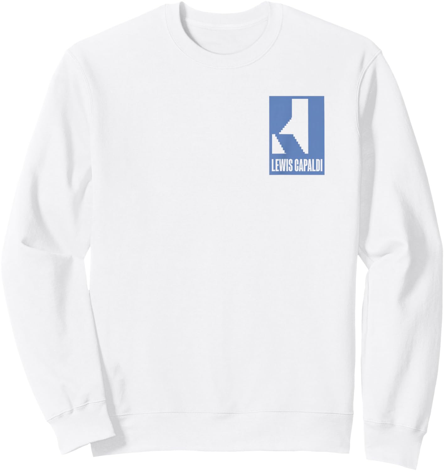 Lewis Capaldi – Stairs Pocket Hit On Pink Sweatshirt - Sweatshirt | White