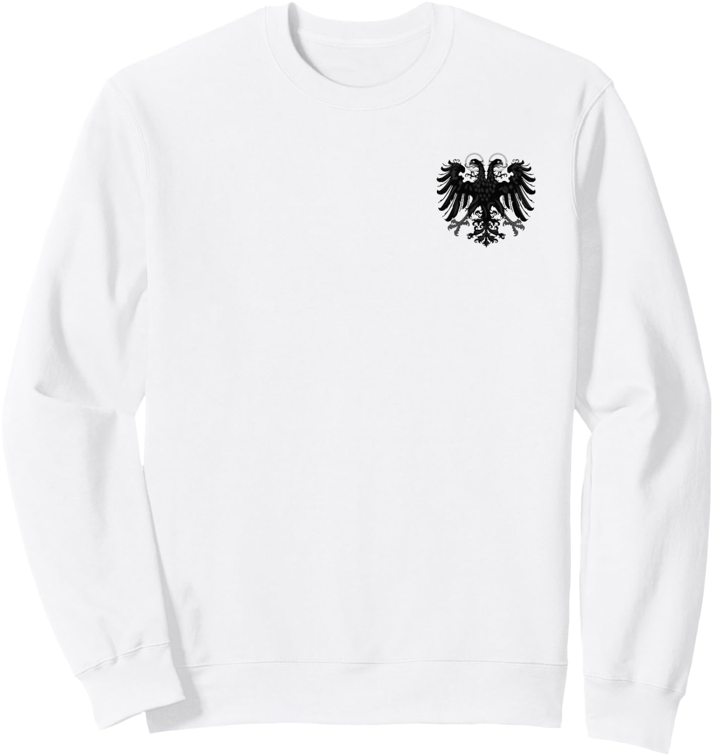 Holy Roman Banner Flag Double Headed Eagle Empire Sweatshirt - Sweatshirt | White
