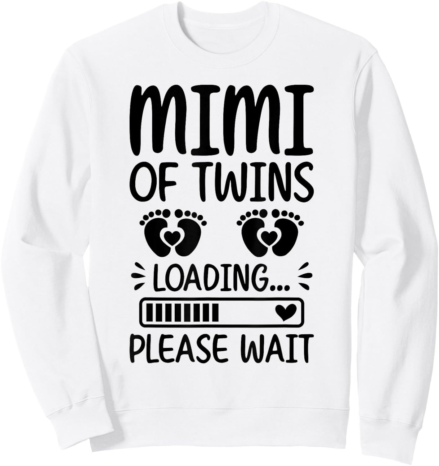 Soon To Be Mimi Of Twins Loading Promoted To Twin Mimi Sweatshirt - Sweatshirt | White