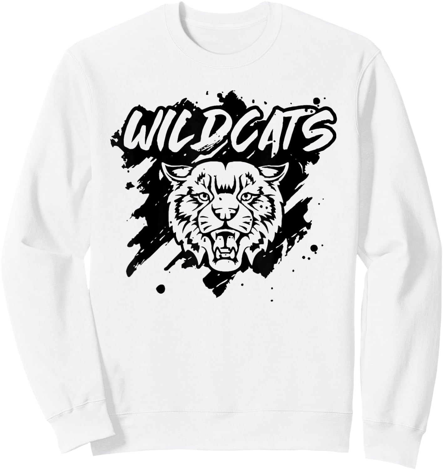 Wildcats Football School Sports Fan Team Spirit Sweatshirt - Sweatshirt | White