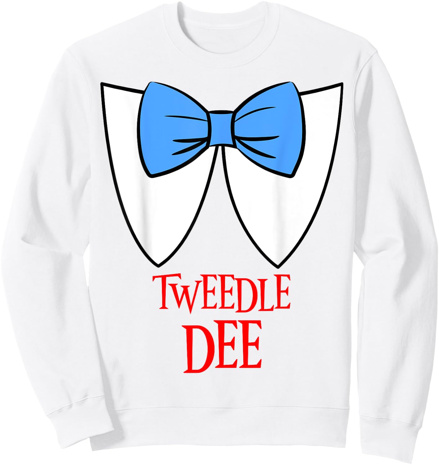 Tweedle Dee Costume Halloween Fairytale Character Sweatshirt - Sweatshirt | White