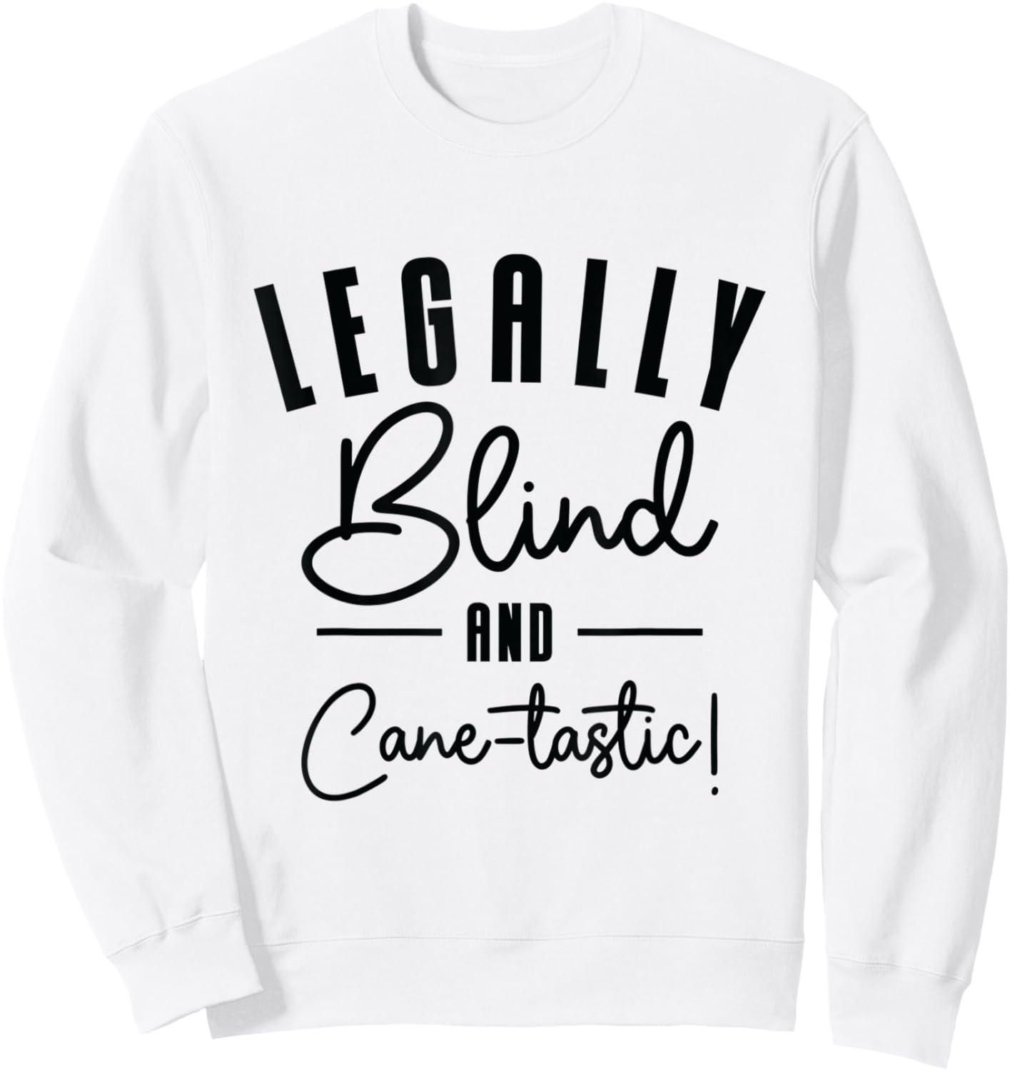 Braille Blind Blindness Awareness Visually Impaired Sweatshirt - Sweatshirt | White