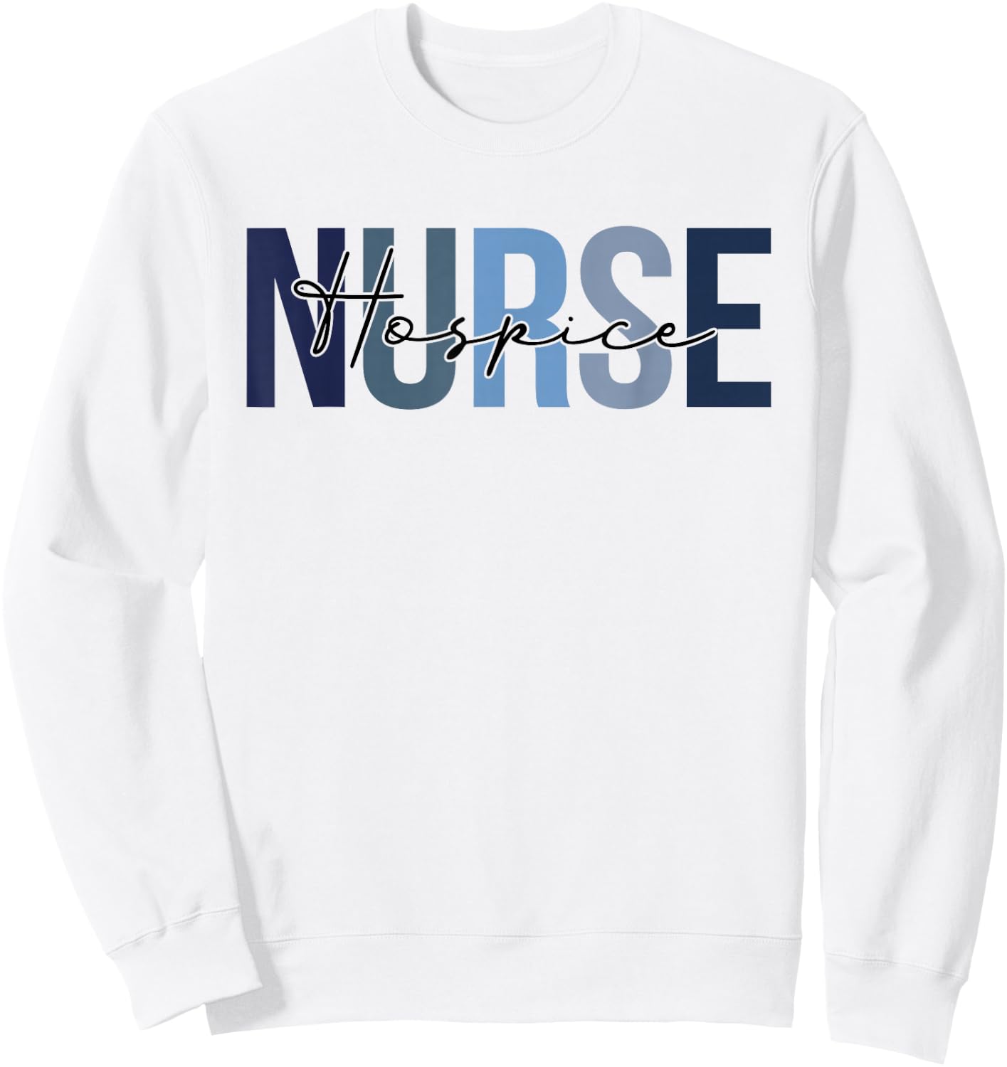 Retro Hospice Nurse Gifts Nursing Apparel Sweatshirt - Sweatshirt | White