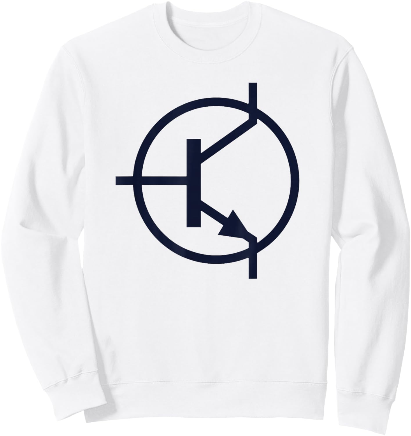 Transistor Electronic Circuit Diagram Symbol Sweatshirt - Sweatshirt | White