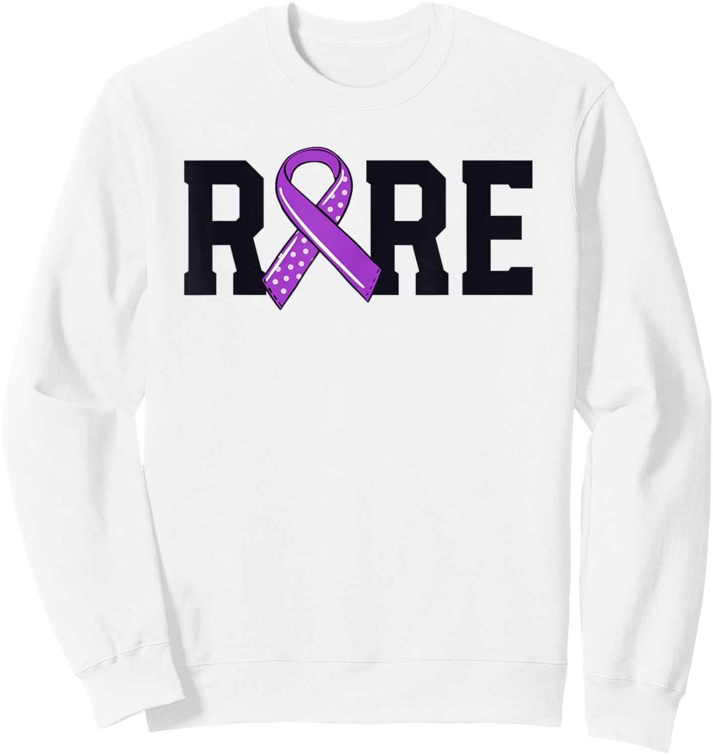 Rare Disease Mastocytosis Awareness Mast Cell Ribbon MCAS Sweatshirt - Sweatshirt | White