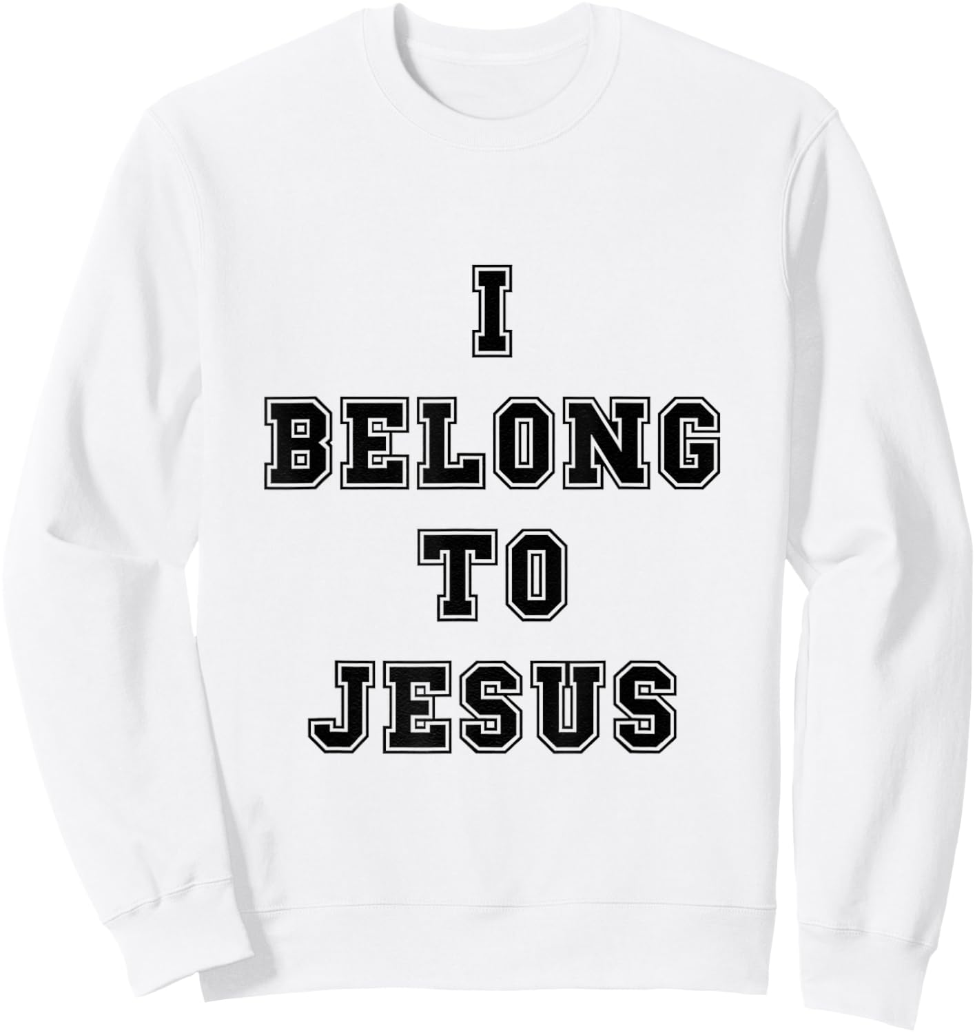 I Belong To Jesus Soccer Kaka Name Football Team Sweatshirt - Sweatshirt | White