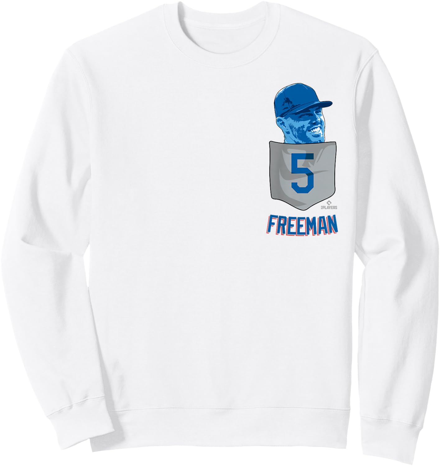 Freddie Freeman Los Angeles Baseball Pocket MLBPA Sweatshirt - Sweatshirt | White