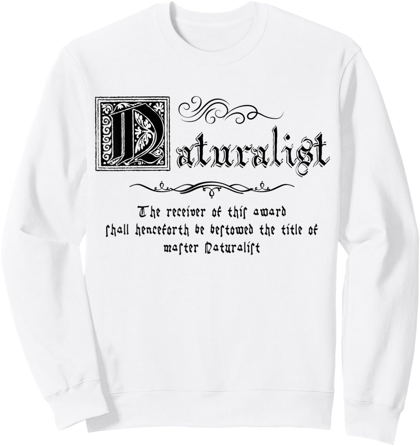 Medieval Master Naturalist Sweatshirt - Sweatshirt | White