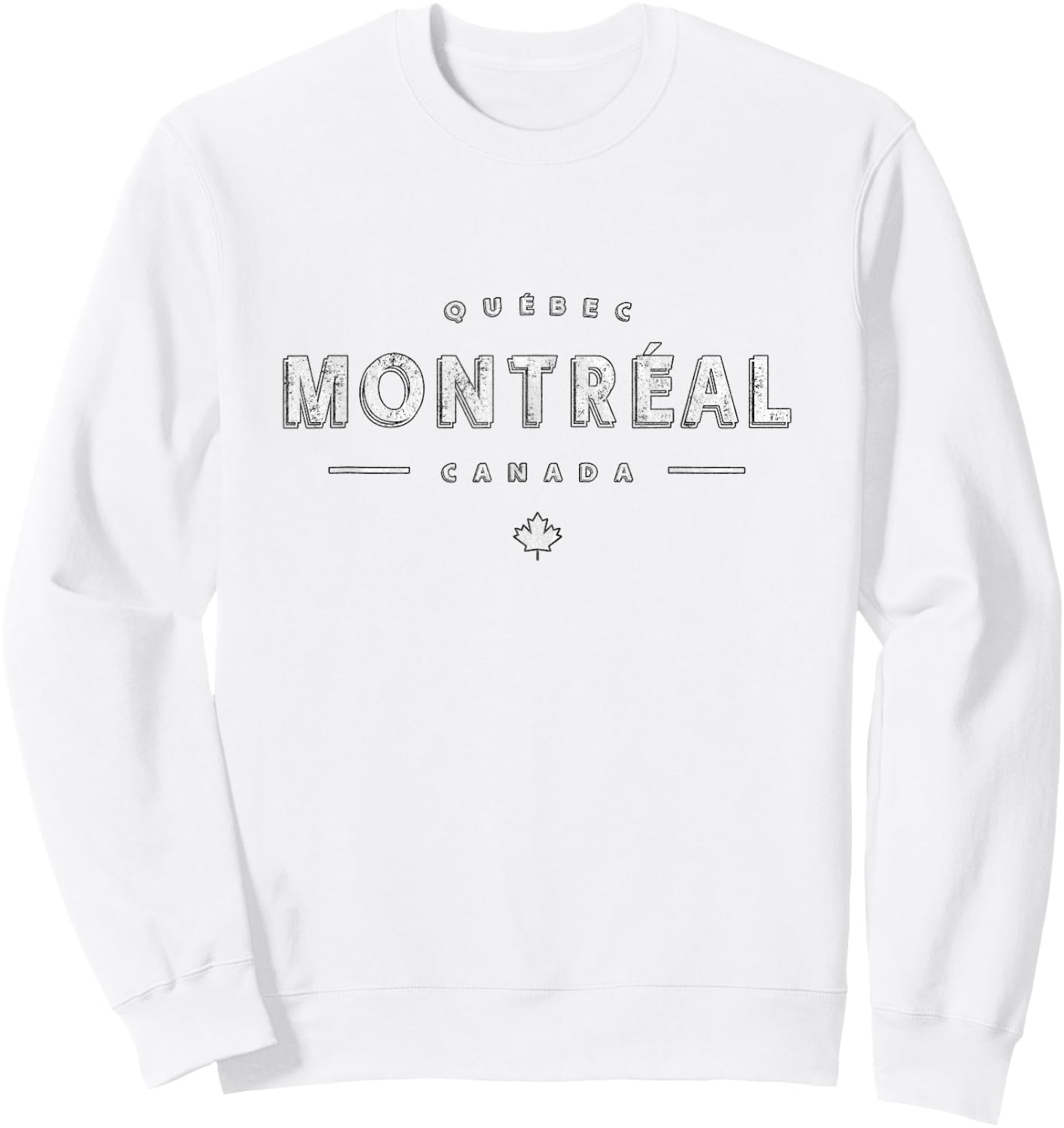 Montréal Québec Canada - Montreal Quebec Canada Sweatshirt - Sweatshirt | White