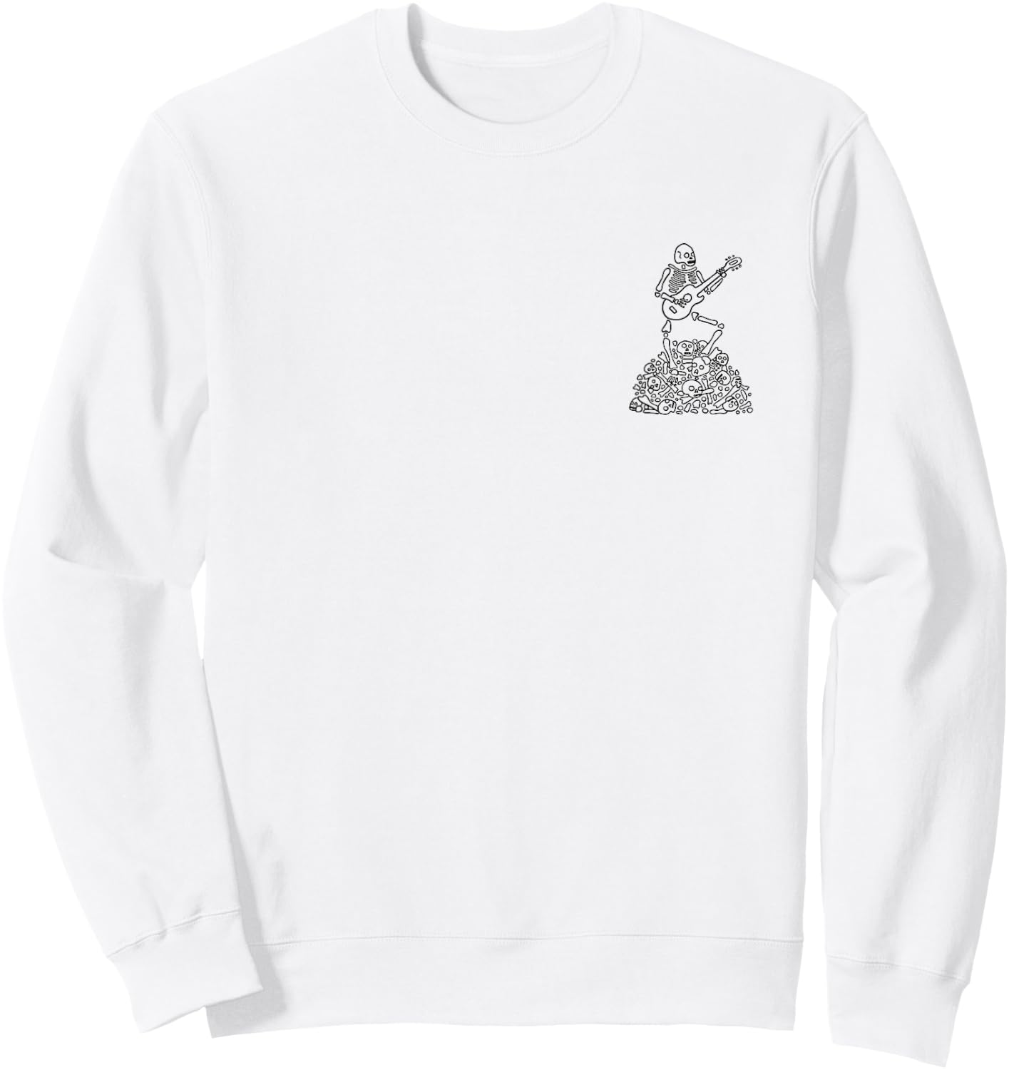 The Night That The Skeletons Came To Life - Front and Back Sweatshirt - Sweatshirt | White