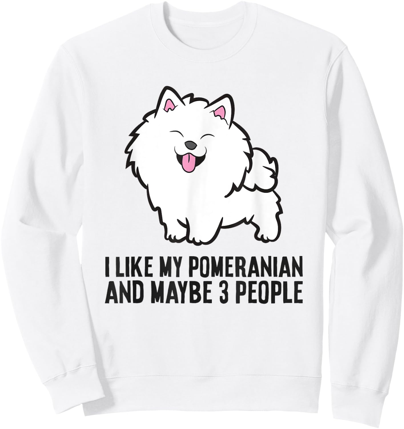 I Like My Pomeranian And Maybe Like 3 People Pomeranian Sweatshirt - Sweatshirt | White