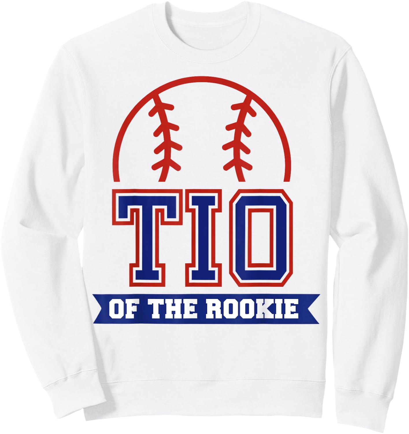 Tio of Rookie 1st Birthday Baseball Theme Matching Party Sweatshirt - Sweatshirt | White
