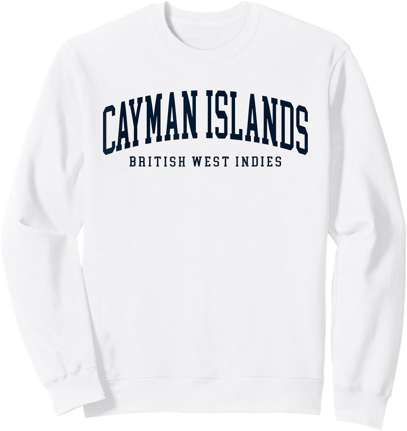 Grand Cayman Islands British West Indies Vacation Souvenir Sweatshirt - Sweatshirt | White