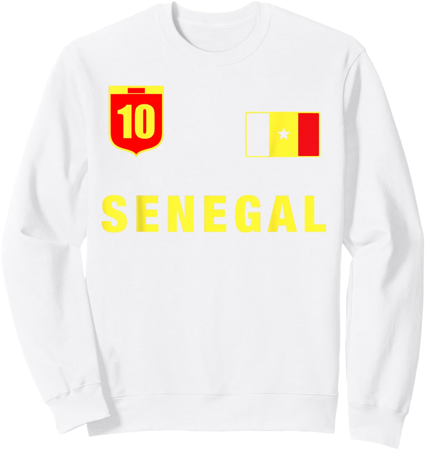 Senegal Outfit Green Senegal Apparel Design Clothing Sweatshirt - Sweatshirt | White
