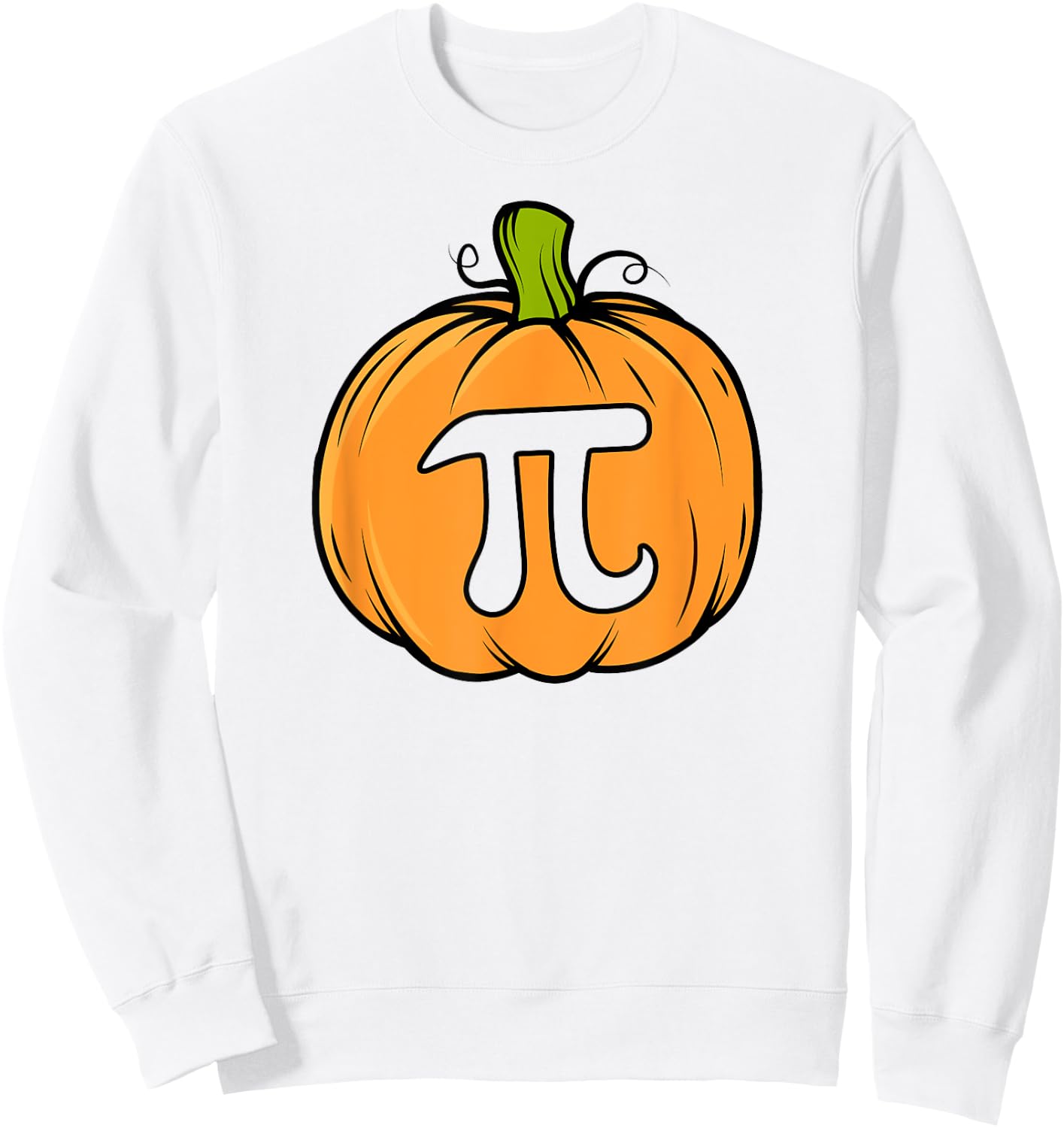 Thanksgiving Pumpkin Pie Funny Math Christmas Pumpkin Pi Sweatshirt - Sweatshirt | White