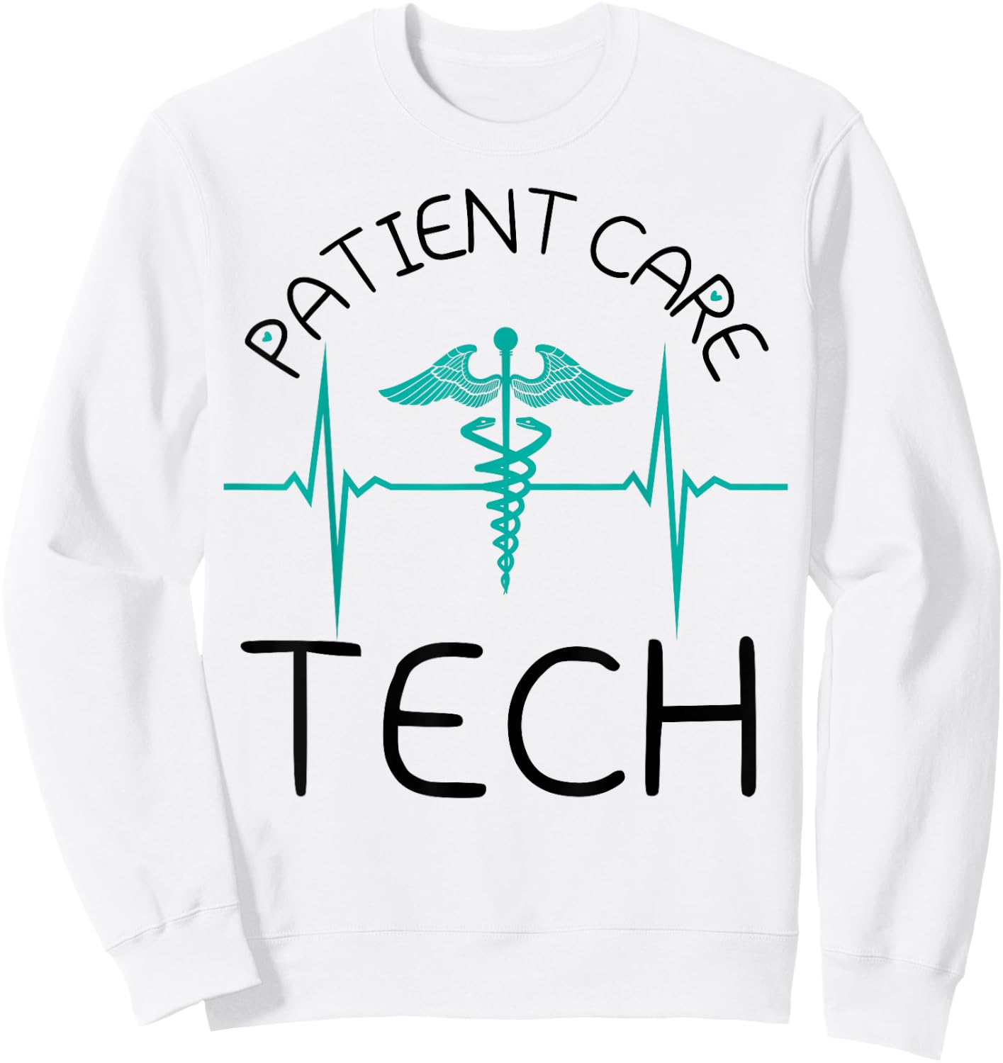 PCT Healthcare Assistant Patient Care Technician Sweatshirt - Sweatshirt | White