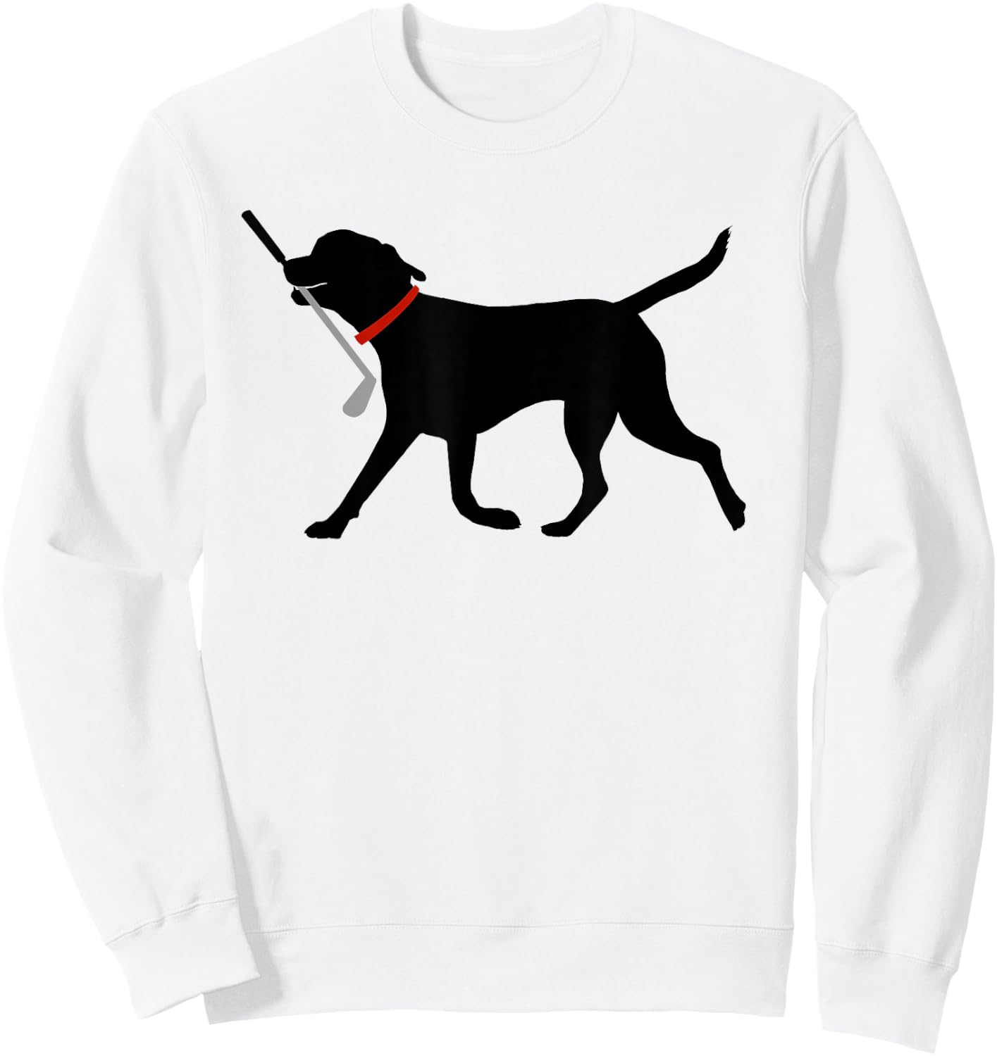 Labrador Fetch Golf Club Cute Golfing Black Lab Golf Sweatshirt - Sweatshirt | White