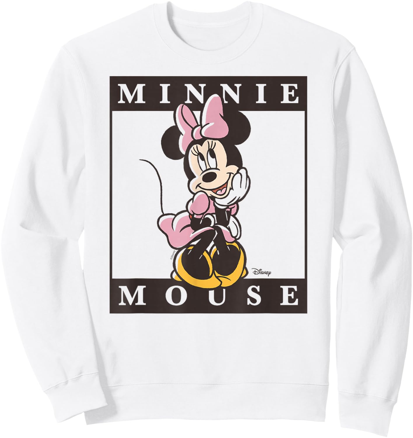 Minnie - Type Block Sweatshirt - Sweatshirt | White