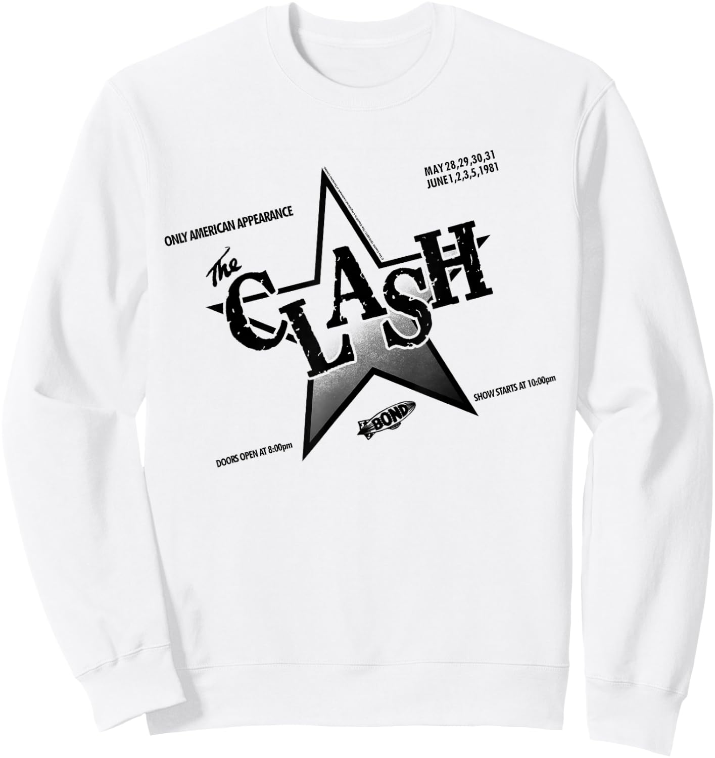 The Clash - Flyer '81 Sweatshirt - Sweatshirt | White