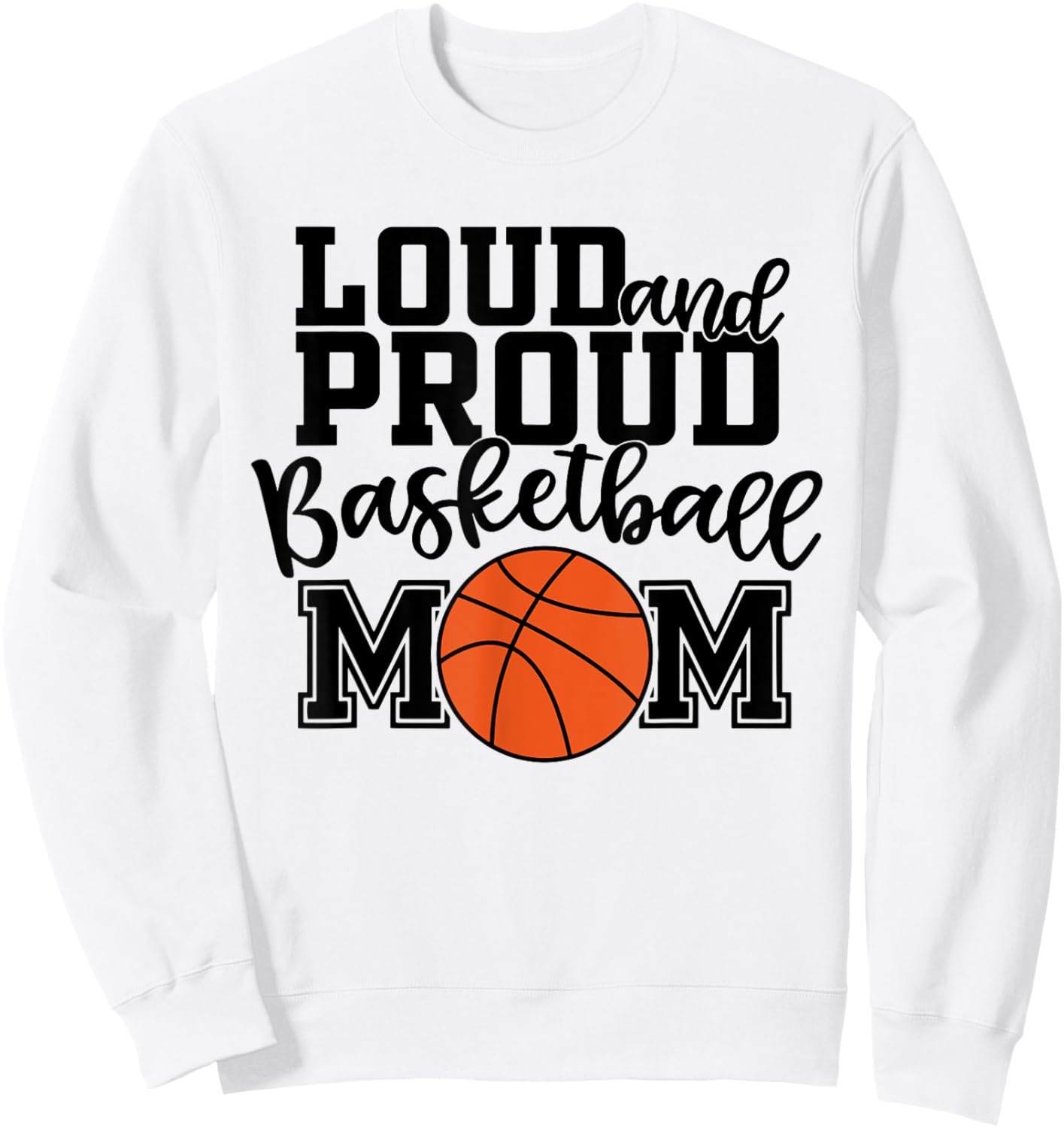 Basketball Mom Sweatshirt - Sweatshirt | White
