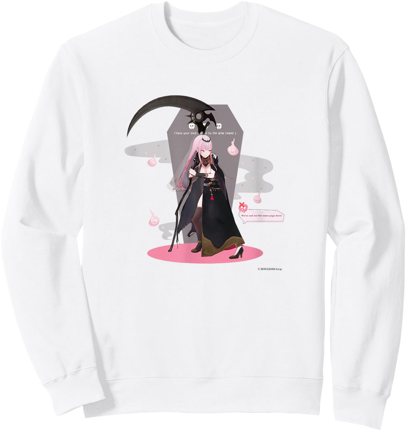 【Mori Calliope】 Holo no Graffiti Greatest Moments Sweatshirt - Sweatshirt | White