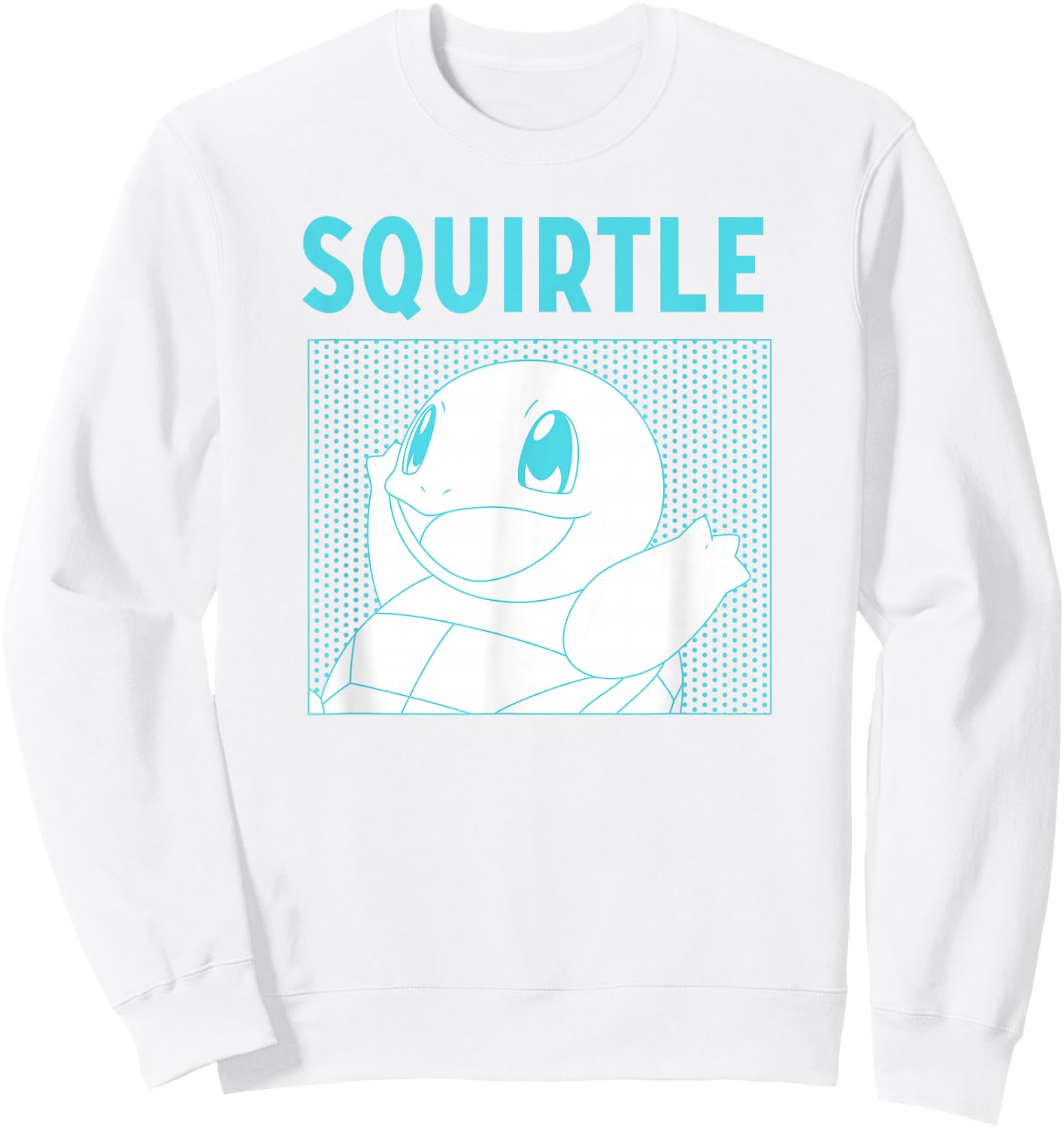 Pokémon Squirtle Adorable Comic Box Panel Portrait Sweatshirt - Sweatshirt | White
