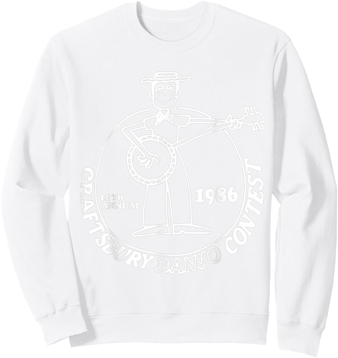 Craftsbury Banjo Contest 1986 Gift Ideas from the 80s Sweatshirt - Sweatshirt | White