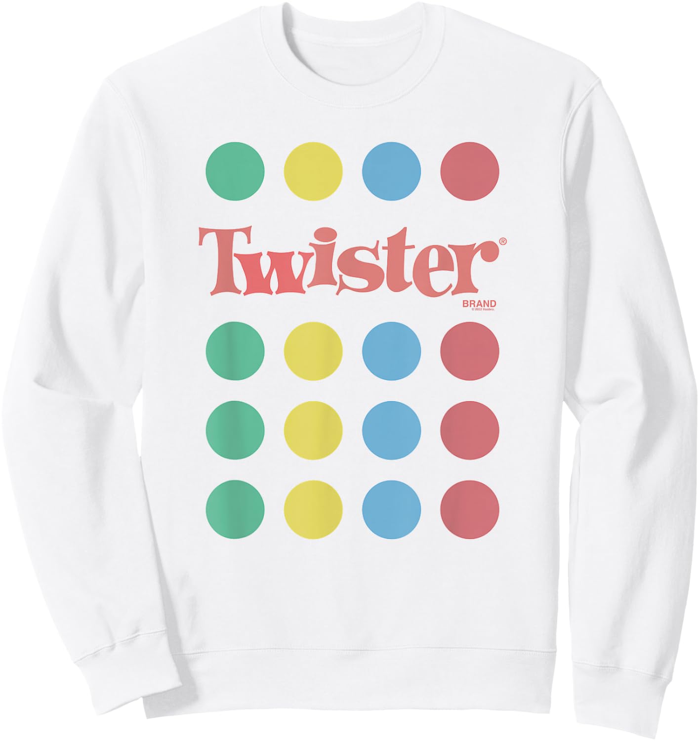 Twister Unfold The Mat Circles Color Dots Retro Game Sweatshirt - Sweatshirt | White