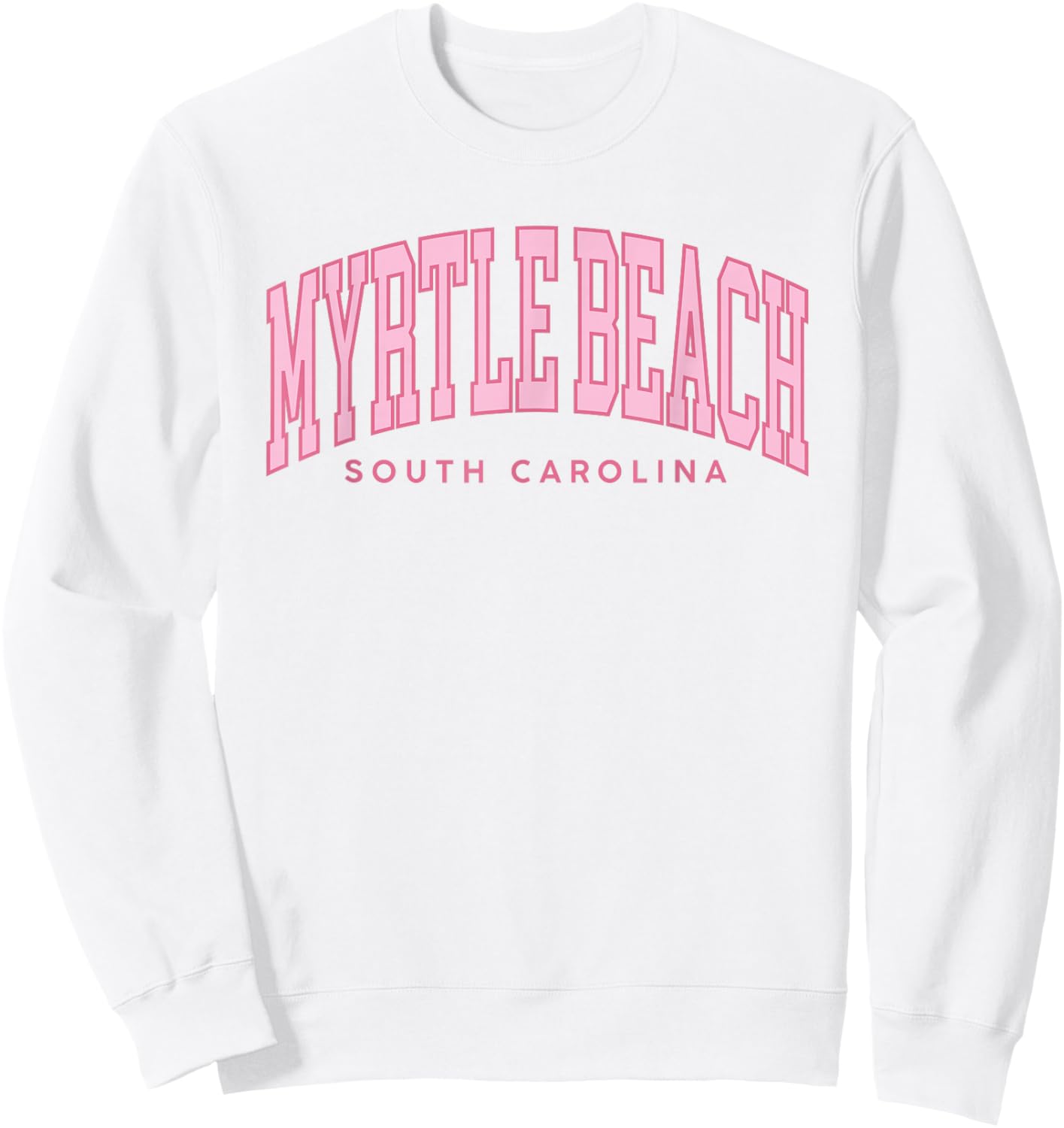Retro Myrtle Beach South Carolina Beach Girls Summer Sweatshirt - Sweatshirt | White