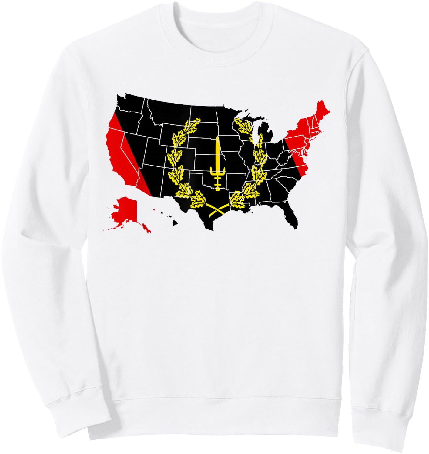American African Heritage Flag American Black Heritage Flag Sweatshirt - Sweatshirt | White