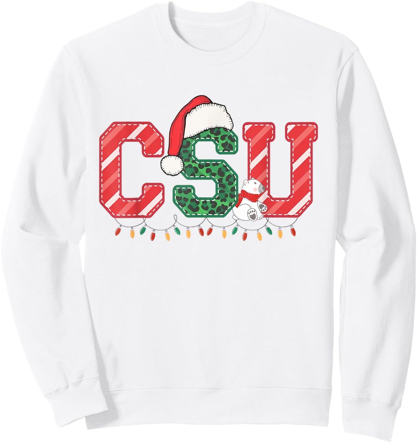 CSU Nurse Christmas Cardiac Service Unit Nurse RN CVICU Sweatshirt - Sweatshirt | White