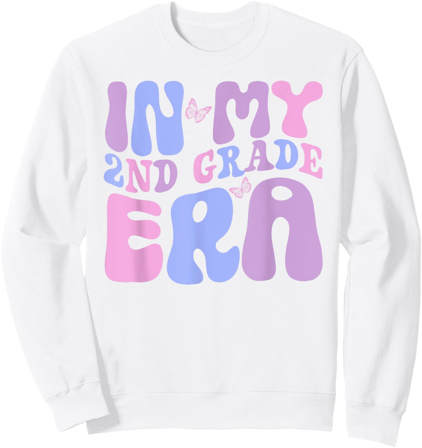In My Second 2nd Grade Era, cute second grade girls teacher Sweatshirt - Sweatshirt | White